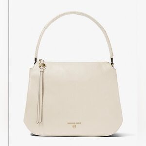🌷Michael Kors Cream Grand Large Leather Hobo Shoulder Bag🌷